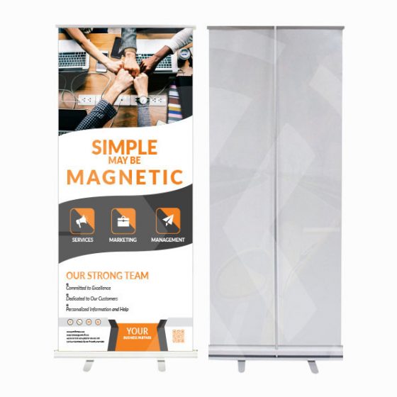 47" x 81" Standard Retractable Banner Next Day Display