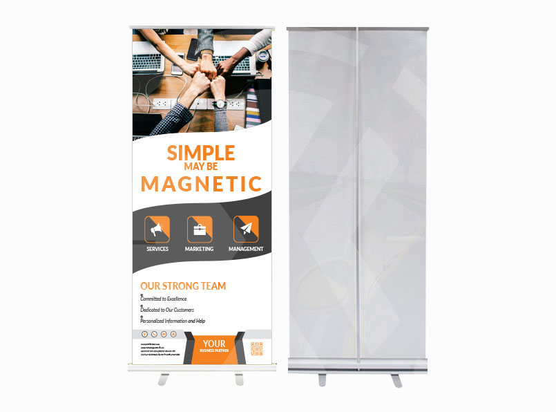 24" x 81" Standard Retractable Banner Next Day Display