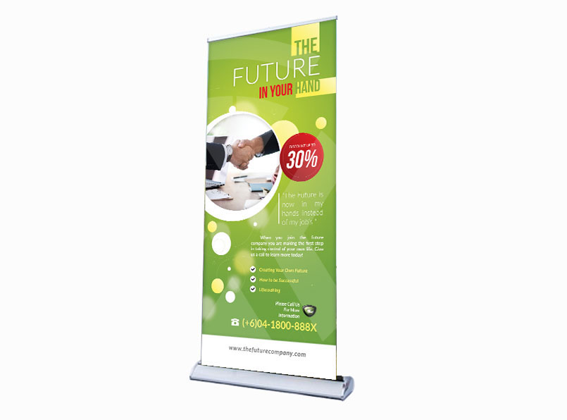 33 X 81 Retractable Banner Template