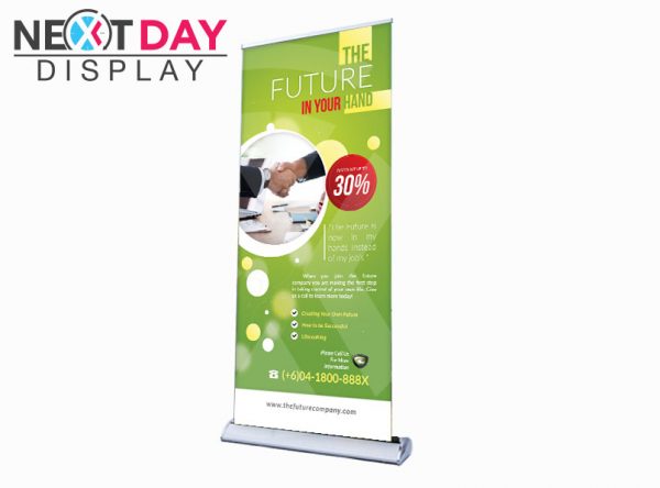 Retractable Pull Up Banner Stands 33"x80" Printing Included