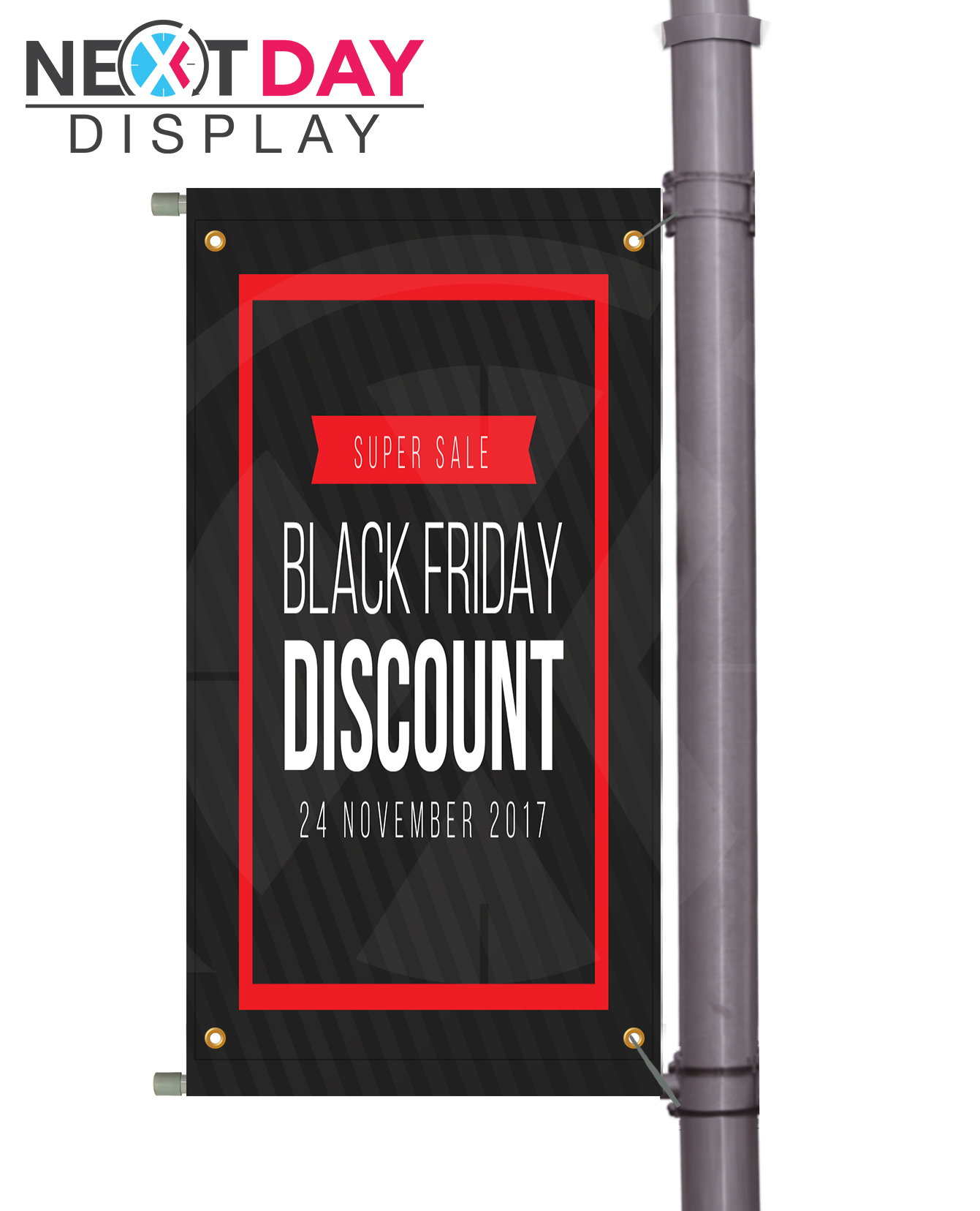 Pole Banner Set Next Day Display