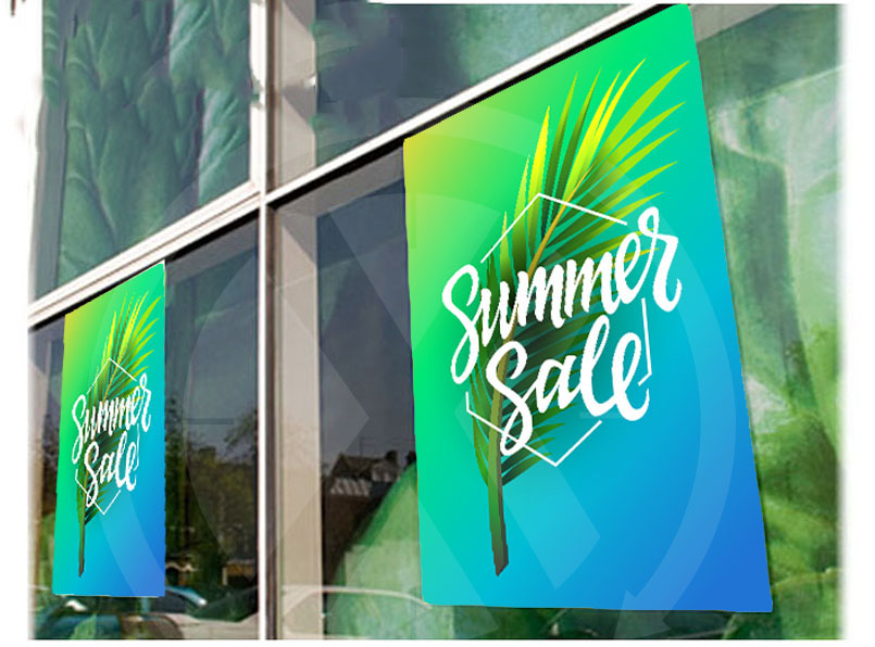 Static Window Cling Next Day Display