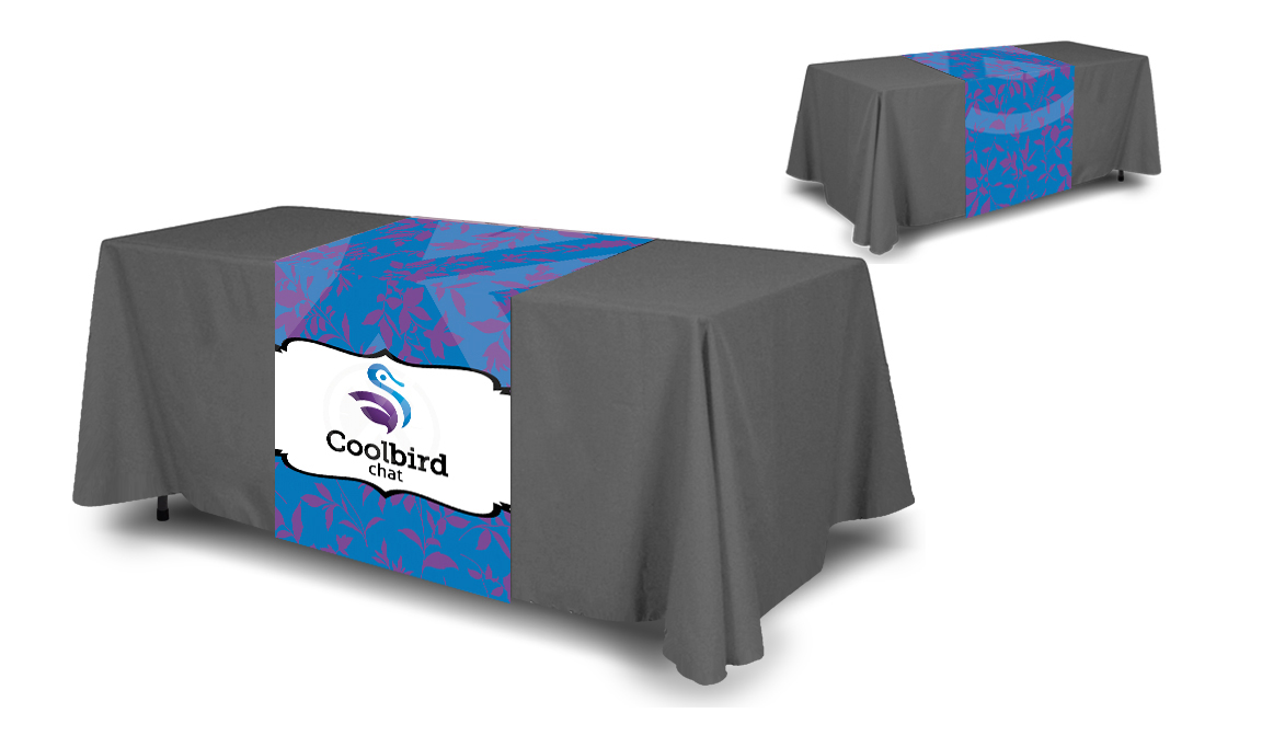 Full Color Table Runner (Table Cloth Not Included) - Next Day Display